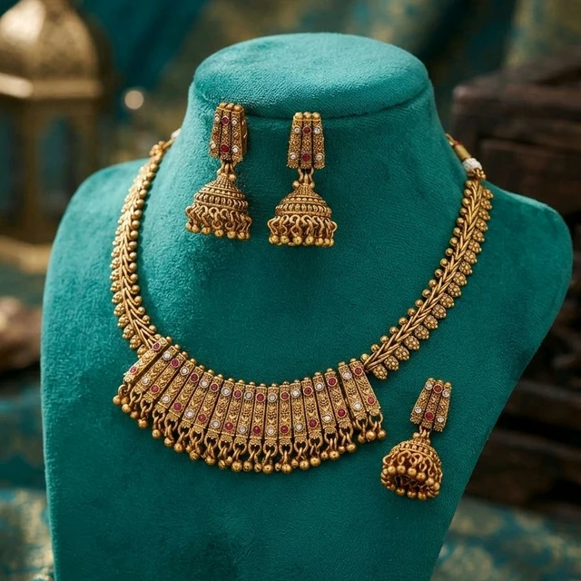 #NTQ29 Antique Heritage Necklace Set