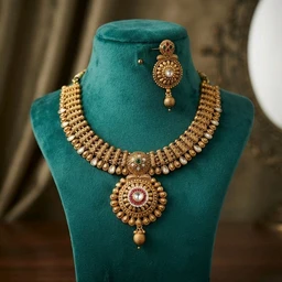 #NTQ30 Antique Heritage Necklace Set