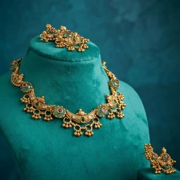 #NTQ33 Antique Heritage Necklace Set