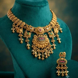 #NTQ34 Antique Heritage Necklace Set