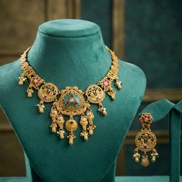 #NTQ35 Antique Heritage Necklace Set