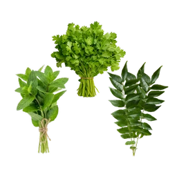 Mint Coriander Curry leaves (1 kattu_250gm)