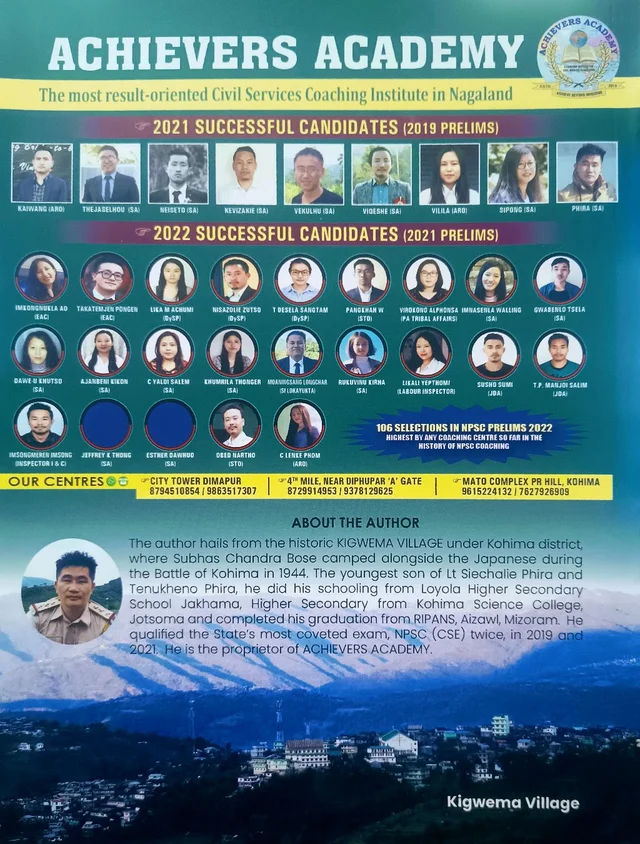 A COMPREHENSIVE BOOK OF NAGALAND (every thing you need to know about nagaland) NPSC PRELIMS + MAIN + INTERVIEW| BY PHIRA M |