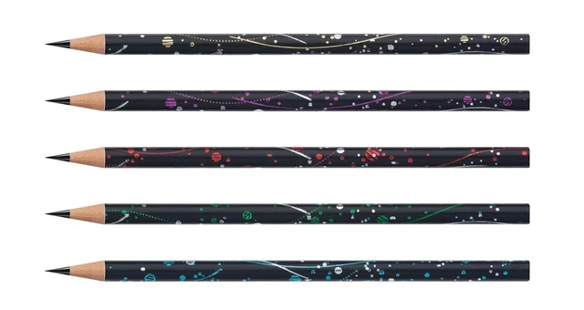 Apsara Space Kids Extra Dark Pencil | Hexagonal Body for Strong Grip | Easy Sharpening | Good Handwriting | Free Sharpener & Eraser | Non-Toxic | Use for Student & office person (Pack of 10)