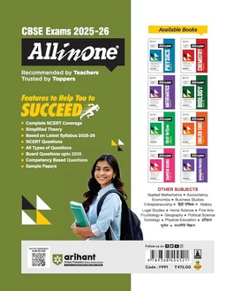 Arihant All in One Geography Class 12 for CBSE Exams 2025-26 | Revised Edition as per latest syllabus | Simplified Theory, NCERT, Diksha, & Other Imp. Questions, CBQs, MCQs, A-R, Case Based, Sample Question Papers, Mind Maps, Topic & Chapter Exercises