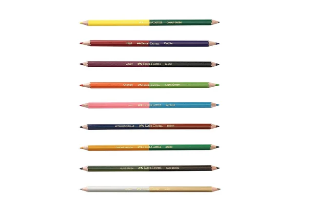 Faber-Castell Bi-Color Pencil Set - Pack of 9