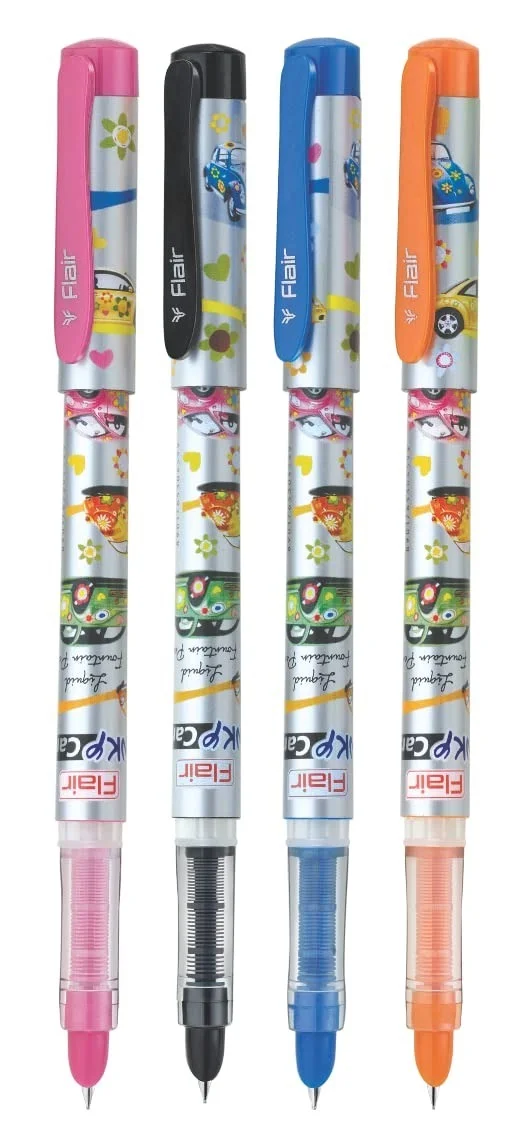FLAIR Inky Series Cars Liquid Ink Fountain Pen Blister Pack