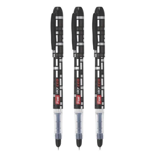 FLAIR Inky Series CEO Liquid Ink Fountain Pen Blister Pack | Ergonomic Grip, Light Weight & Attractive Design