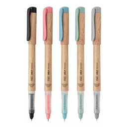 FLAIR Inky Series Woody Fountain Pen | Elegant Pockatable Clip With Aesthetic Wooden Texture Body | Blue Ink
