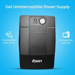 FOXIN Foxin UPS 600va 360W with LED Indicator, UPS for PC | Laptops | Gaming Computers | WiFi Routers & More | BIS Approved | 2 Years Warranty