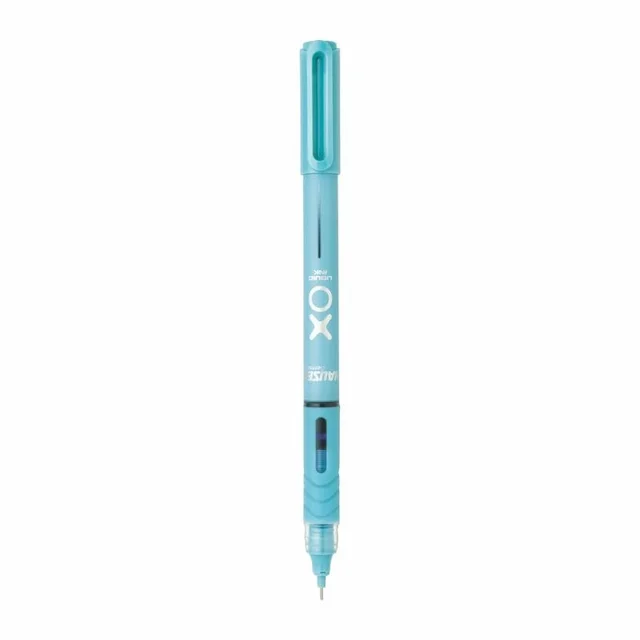 Hauser XO Liquid Ink Roller Pen | Needle Tip For Smooth & Consistent Ink Flow | Fitted with Controlled Ink Flow System & Rubberized Grip | Blue Ink