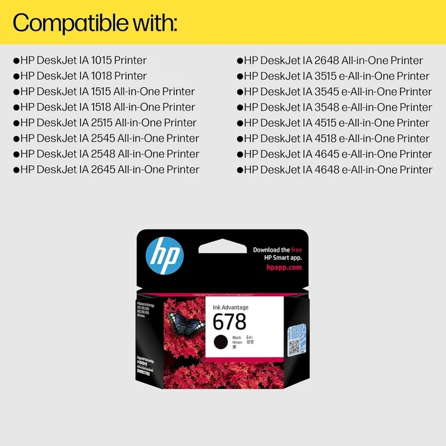 HP 678 Black Ink Advantage Cartridge