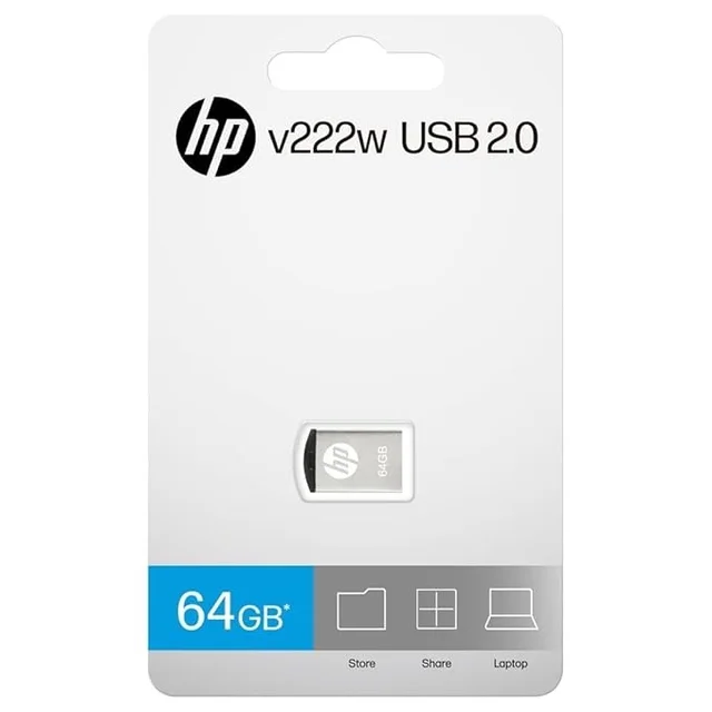 HP v222w 64GB USB 2.0 Pen Drive (Silver)