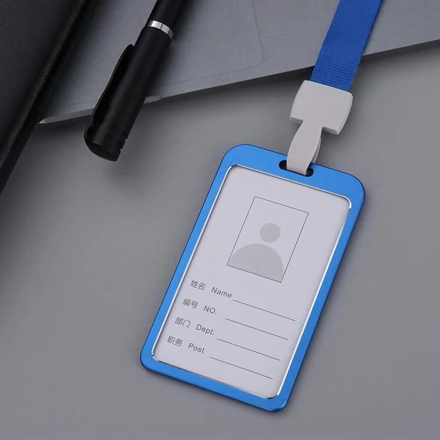 Metallic Id cover card holder (Blue)