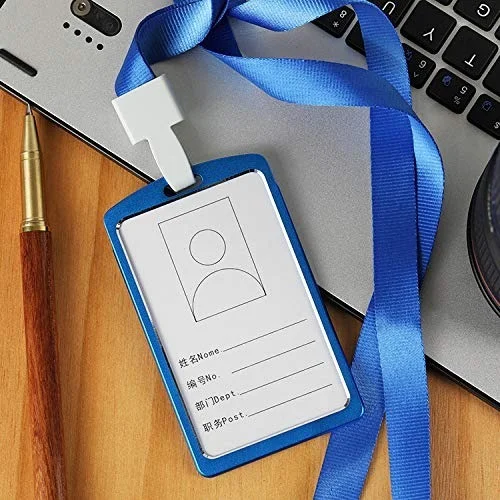 Metallic Id cover card holder (Blue)