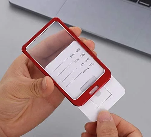 Metallic Id cover card holder (Red)