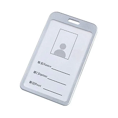 Metallic Id cover card holder (silver)