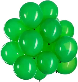 Metallic Latex Balloons Pack Of 50 Green Balloons for Decoration (Green, Pack Of 50)