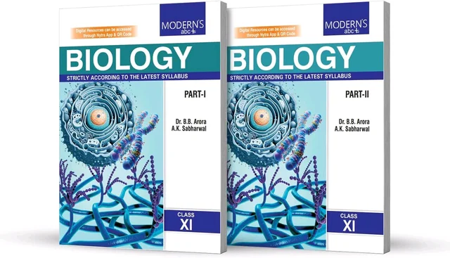 MODERNS ABC PLUS OF BIOLOGY CLASS-11 (PART-1 & 2) BB ARORA & AK SABHARWAL (2025)
