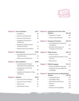 NCERT Notes Indian Polity & Governance | Flow Charts | Tables | Tamil Nadu & NIOS Board | for UPSC | UPPSC | BPSC | JPSC | MPPSC | One Liner for UPSC/IAS Preparation | State Civil Services & other Competitive Exams (Class 6+12 Old + New)