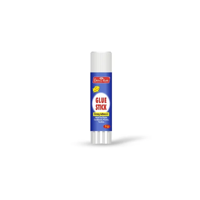 Officemate Glue Stick Non Toxic Transparent Adhesive for Decorations & Craft Projects (5 Gram) - 5g