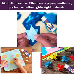 Officemate Glue Stick Non Toxic Transparent Adhesive for Decorations & Craft Projects 15 Gram - 15g
