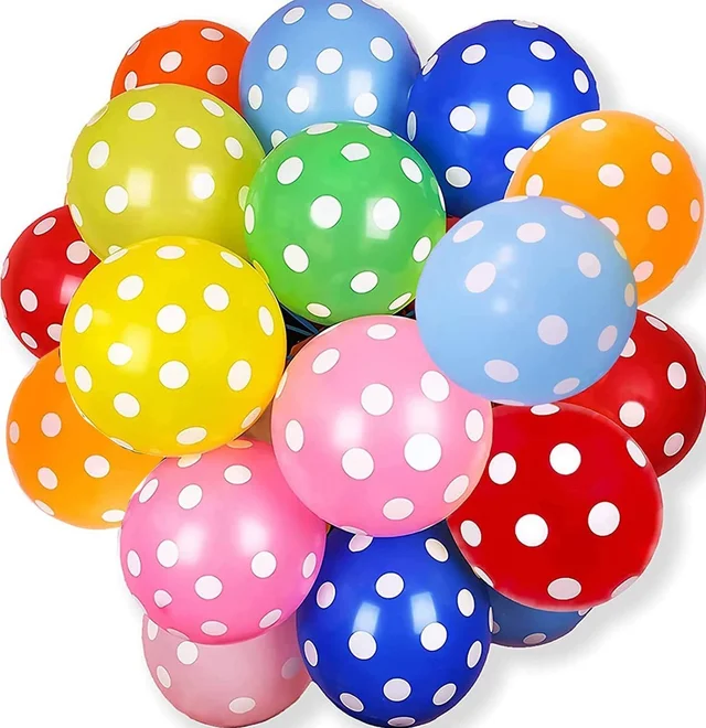 Polka Dots Balloons Multicolor
