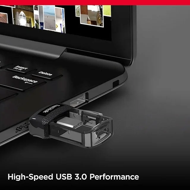 SanDisk Ultra Dual Drive 128GB, USB3.0/Micro-USB Connector, OTG, Pendrive, (SDDD3-128G-I35