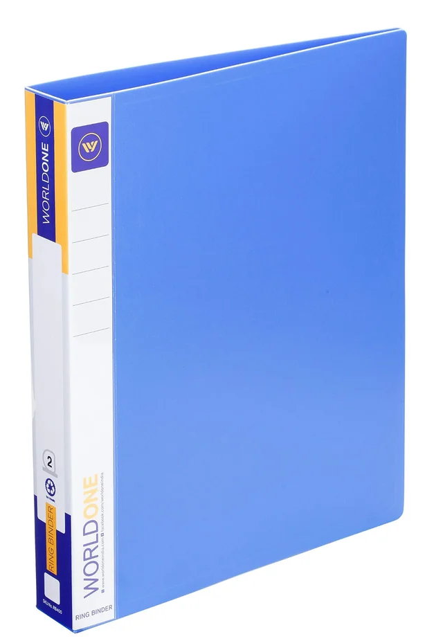 WORLDONE 2D Ring Binder 25mm Ring Size : FC - Blue