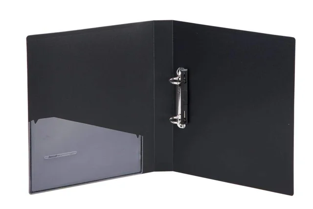 WORLDONE 2D Ring Binder 25mm Ring Size : FC - Black