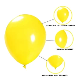Yellow Balloons for Decoration - 50Pcs Yellow Metallic Balloons