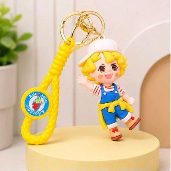 3D Zenitsu Agatsuma - Demon Slayer Anime Silicone Keychain with Strap