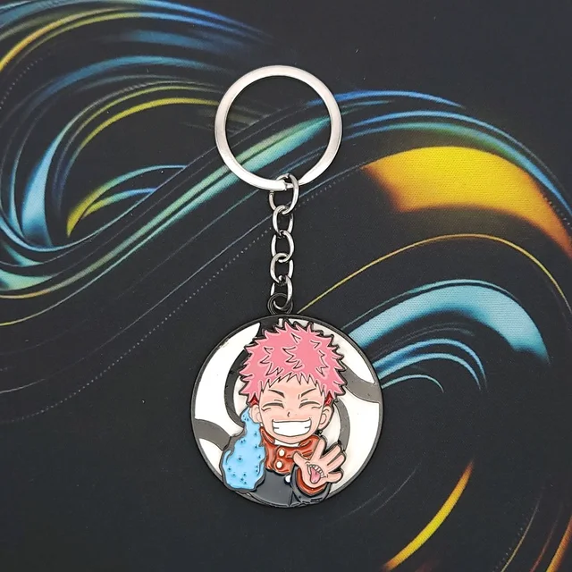 Jujutsu Kaisen Yuji Itadori Spinner 360° Rotating Metal Keychain