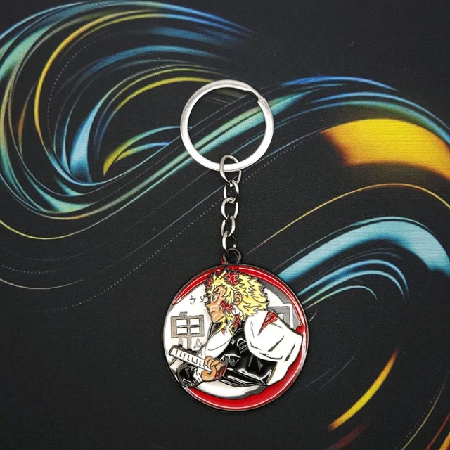  Kyojuro Rengoku Spinner 360° Rotating Metal Keychain