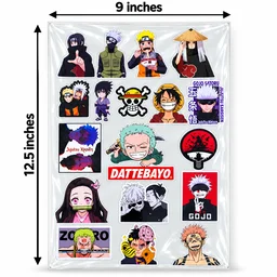 Smirk Living Anime DTF Transfer Sticker Sheet | 12.5 × 9 Inches | Long-Lasting Manga & Anime Inspired Stickers for Laptop, Bottles, Phone Cases & Gaming Gear – Smirk Living