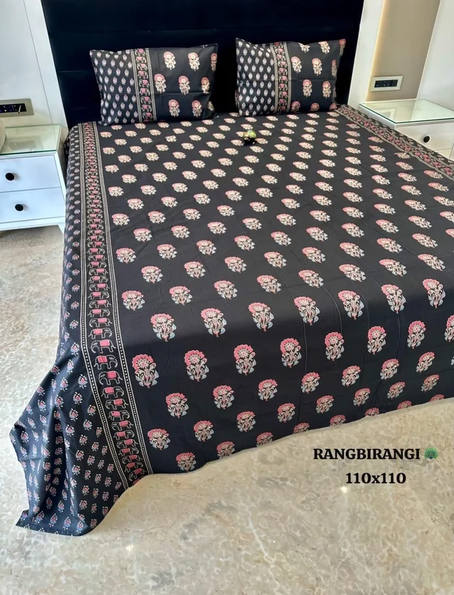 Ethnic Premium Cotton Bedsheet