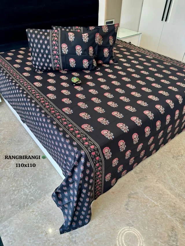 Ethnic Premium Cotton Bedsheet