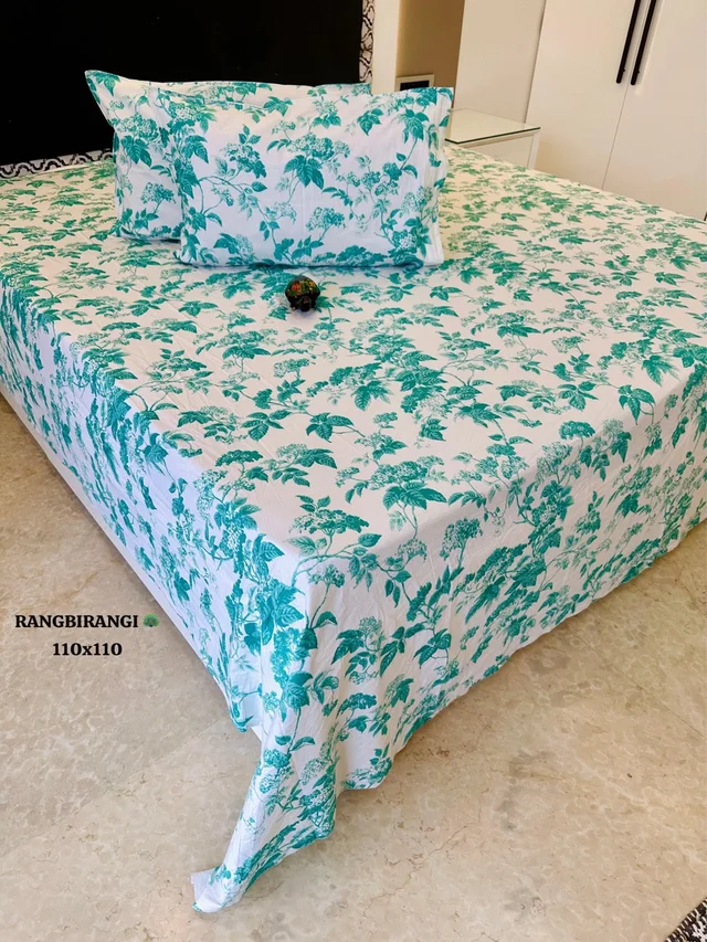 Floral Cotton Bedsheet