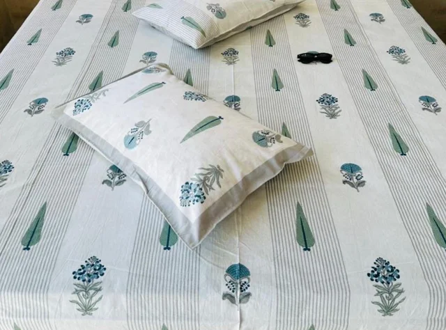 Block Super King Bedsheet