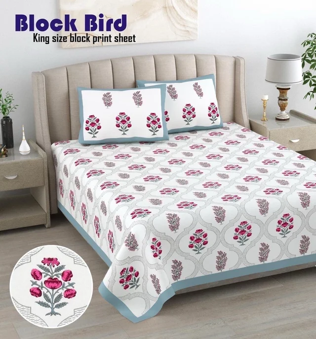 Block Super King Bedsheet