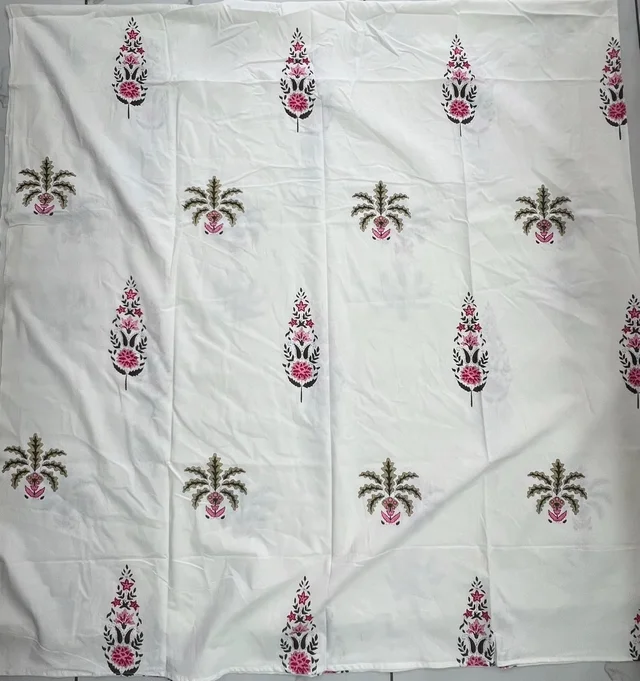 Guldasta Handblock Cotton Bedsheet