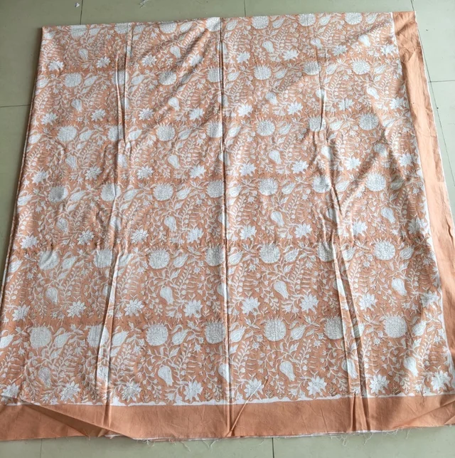 Handblock Boota Super King Bedsheet 