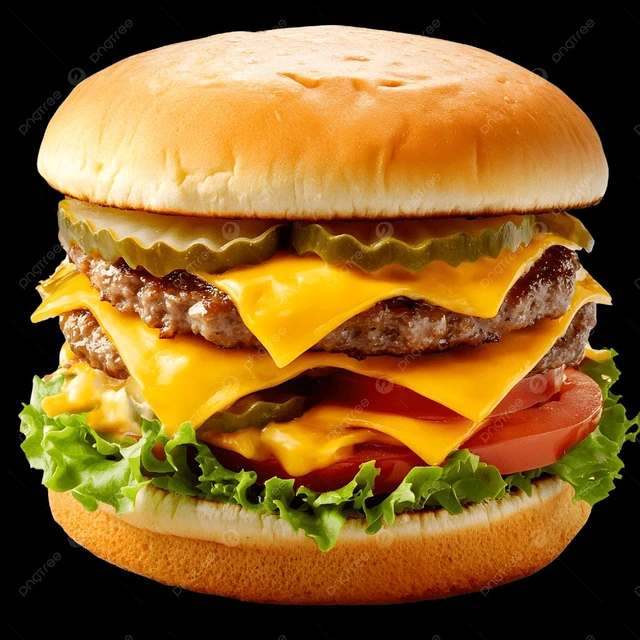 Delicious Double Decker Burger