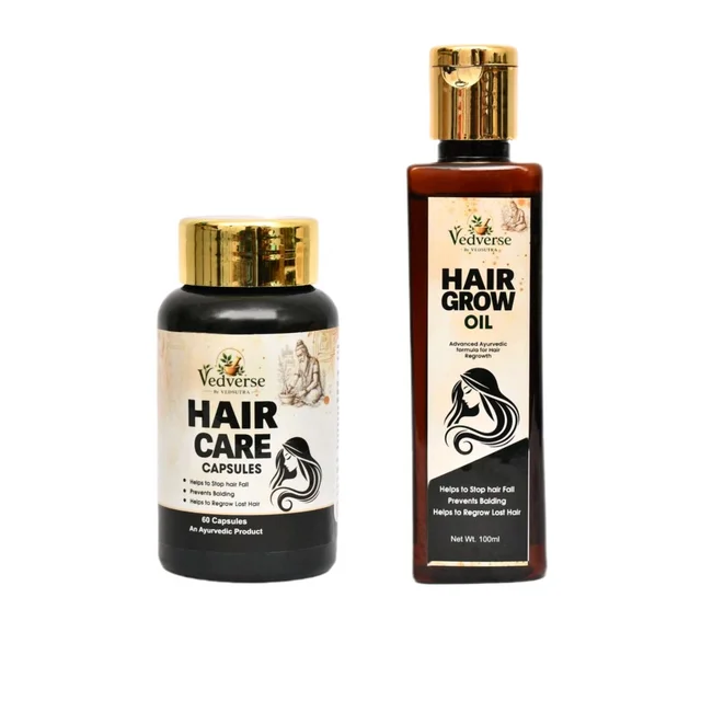 Hair Care Oil And Capsule - 1 month course