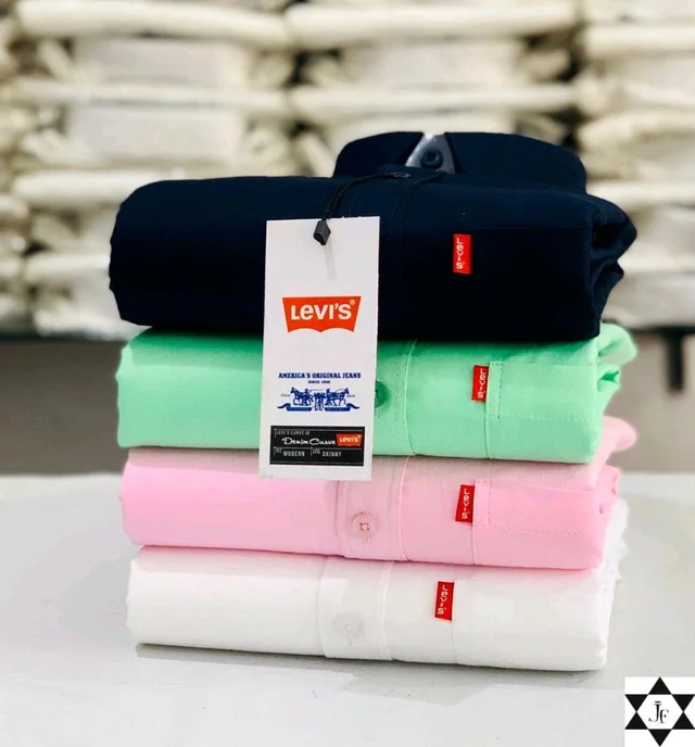 Levies Men's Plain Shirt Combo - Pack of 4 | Premium Cotton | Casual & Formal Wear - XL-42