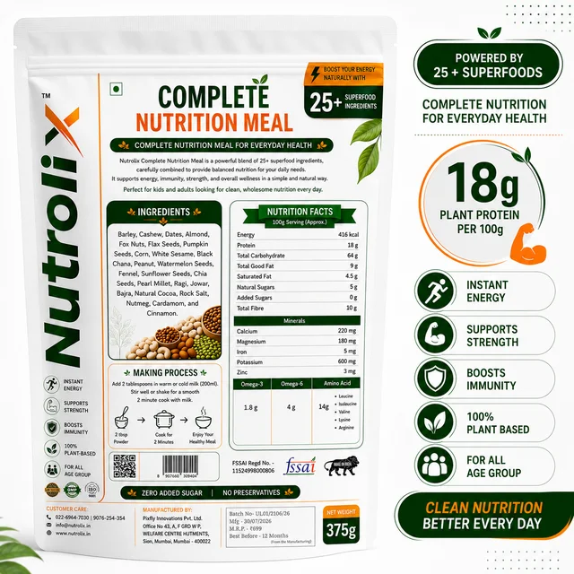 Complate Nutri Meal | 18g Protein | 25+ Superfood | Nutrolix