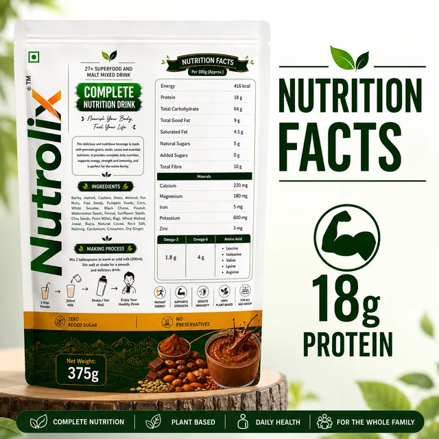 Complete Nutrition Drink | Natural Sweet | 375g | Nutrolix