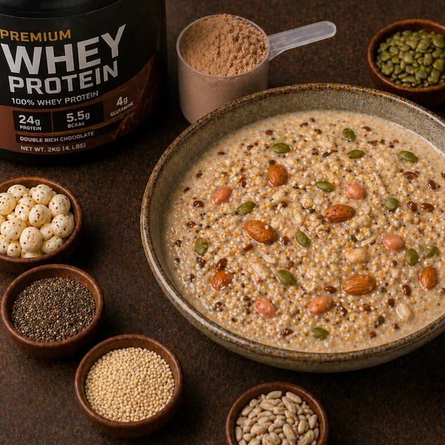Whey Protein Power Bowl | Healthy Chocolate Breakfast | High Protein Nutrition Bowl | Urjas Life