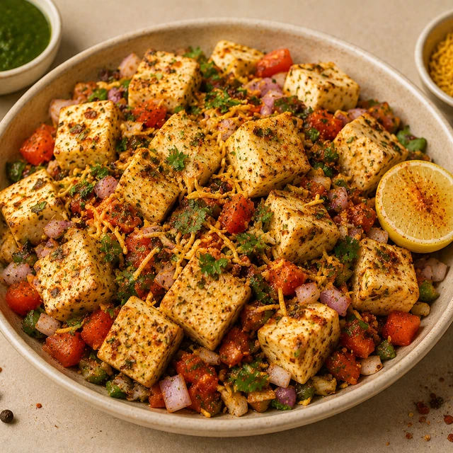 Tangy Paneer Protein Chaat | High Protein Healthy Chaat | Urjas Life