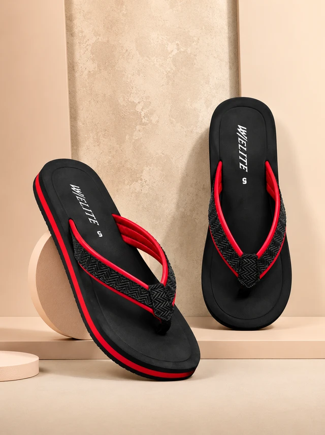 walk elite women's comfort flip flop slippers 
